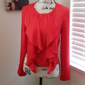 GB redish orange jacket